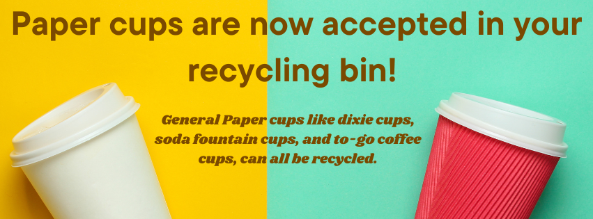 Recycle Paper Cups Banner